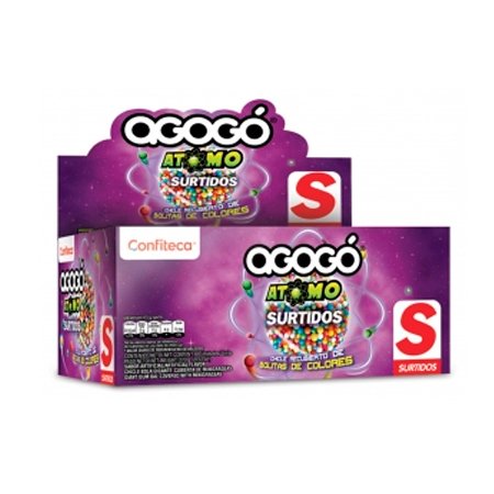 CHICLE AGOGO ATOMOS SURTIDOS X 60 UND