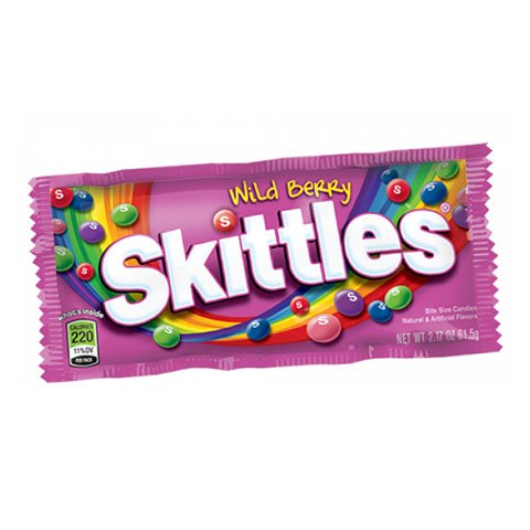 DULCES SKITTLES WILD BERRY 61,5 KG