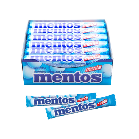 MENTOS BARRA MENTA X 12 UND