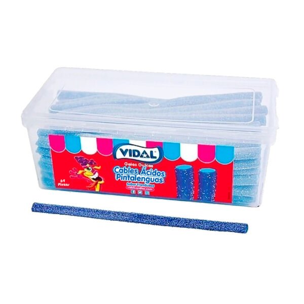 GOMAS VIDAL CABLES FRAMBUESA X 64 UNID