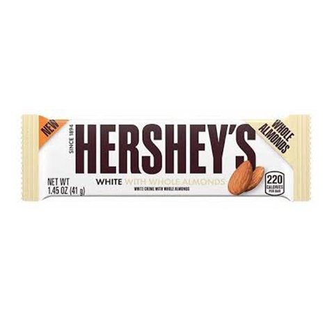 HERSHEYS ALOMNDS BLANCA 41 GRS X6 UNIDADES