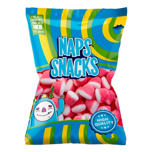 GOMAS NAPS BESOS DE FRESA 1KG