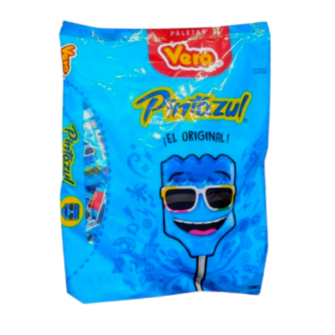CHUPETA VERO PINTA AZUL X 48UND
