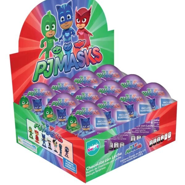 HUEVOS PJ MASK  X 12 UND -240 GRS