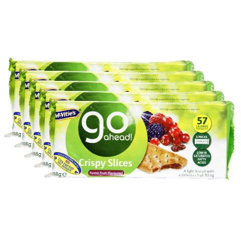 GALLETA CRISPY SLICES 90 AHEAD 218g X 5 UND