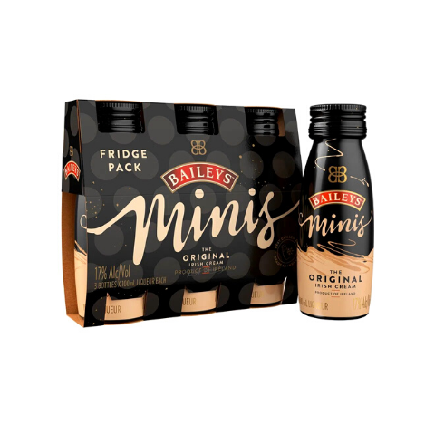 CREMA DE BAILEYS MINI X 3UND 100ML C/U
