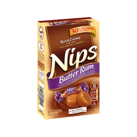 CARAMELOS NÍPS BUTTER RUM NESTLE 113.3 GRS