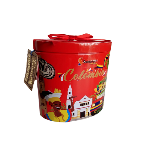 ESTUCHE MI TIERRA CHOCOLATE RELLENO CON ALMENDRA Y CHOCOLATE BLANCO 96 GRS