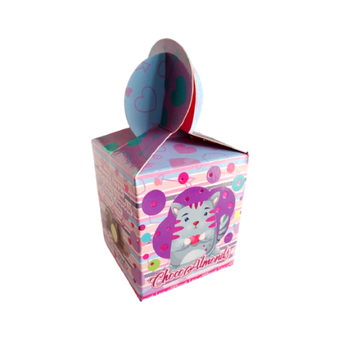 ESTUCHE KISS ME, CHOCOLATE RELLENO CON ALMENDRA Y CHOCOLATE BLANCO 44 GRS