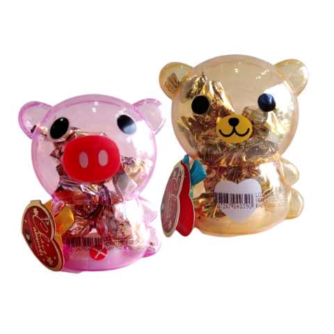 BABY ZOO, CHOCOLATE RELLENO CON ALMENDRA Y CHOCOLATE BLANCO 48 GRS