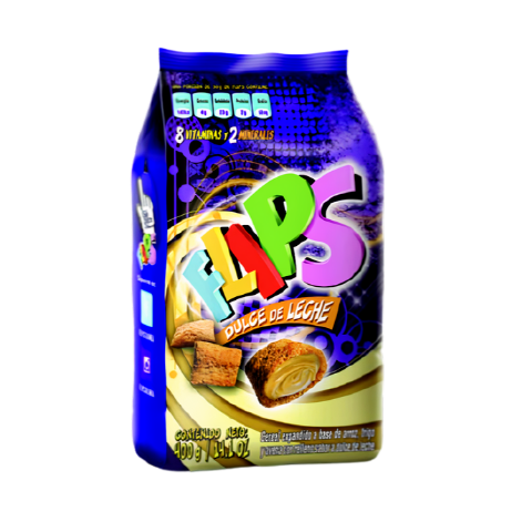 CEREALES FLIPS DULCE DE LECHE  400 GRS