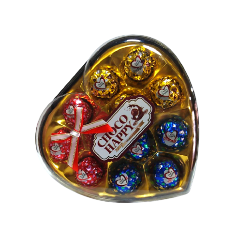 CHOCOLATES CORAZÓN SURTIDO CHOCO HAPPY X 12 UND