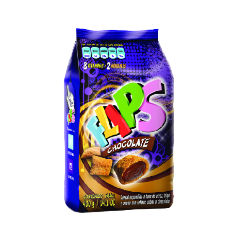 CEREALES FLIPS CHOCOLATE  400 GRS