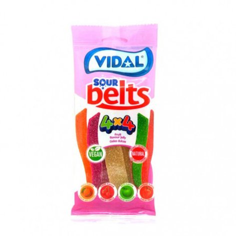 GOMAS VIDAL CINTAS 4X4 SABORES X100GR
