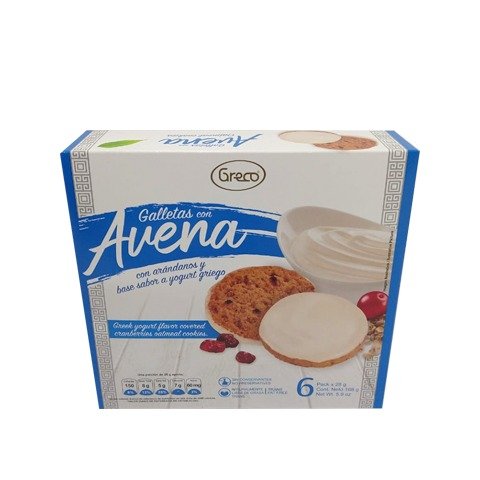GALLETAS GRECO AVENA X 6 UND
