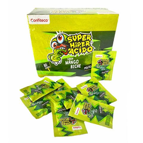 SUPER HIPER ACIDO POLVO MANGO BICHE X80 UNI