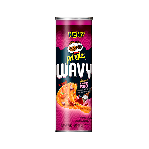 PRINGLES WAVY BBQ 137GR