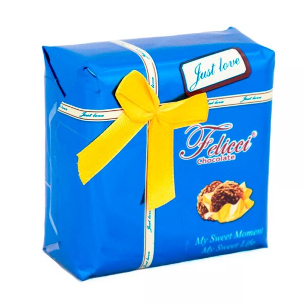 CHOCOLATE FELICCI ESTUCHE REGALO AZUL X4 UND