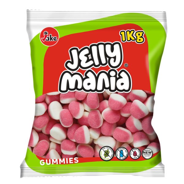 GOMAS JAKE BESOS DE FRESA X 1KG