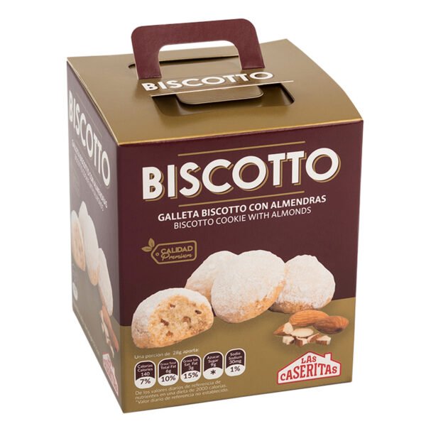 LAS CASERITAS GALLETA BISCOTTO CON ALMENDRA CAJA 160GR