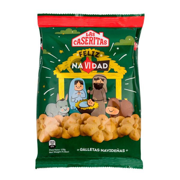 LAS CASERITAS GALLETA NAVIDEÑA PESEBRE BOLSA X130 GR