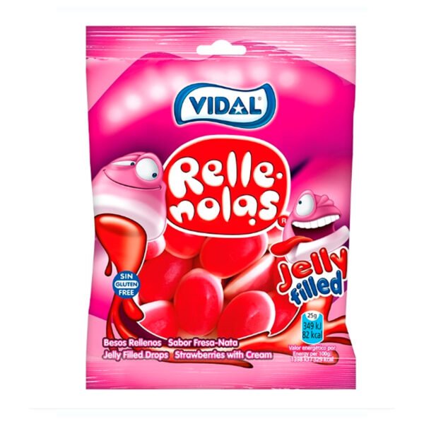 VIDAL GOMAS BESOS RELLENOS X 100GR