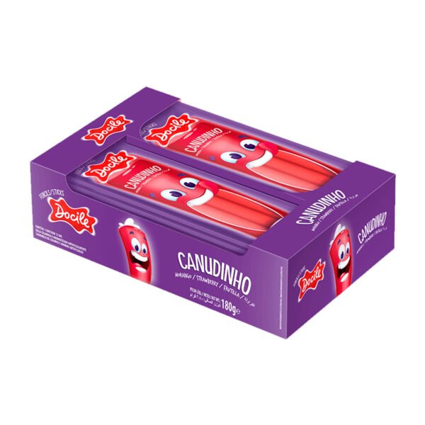 DOCILE CANUDINHO CABLE FRUTILLA 12 UND X 15 GR