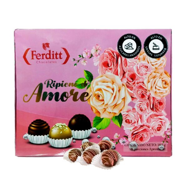 CHOCOLATE FERDITT RIPIENO D’ AMORE X16 UND.