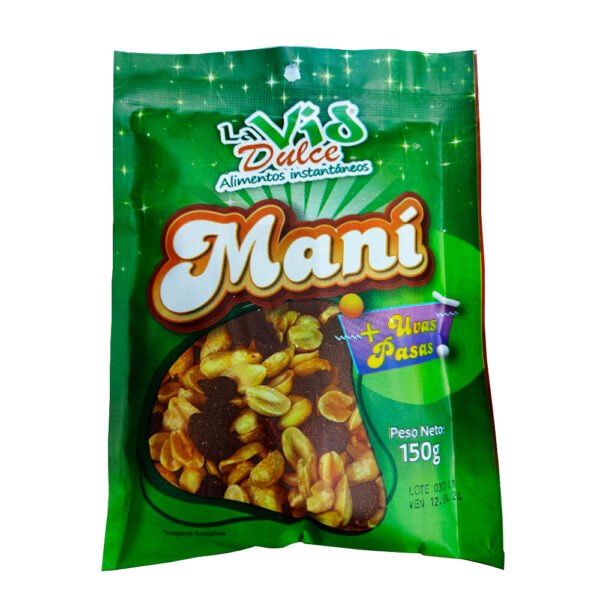 LA VID DULCE MANI TOSTADO CON UVAS PASAS X150GR