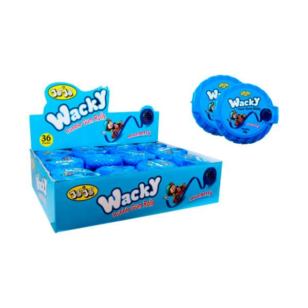 CHICLE WACKY MORA AZUL X 36 UND