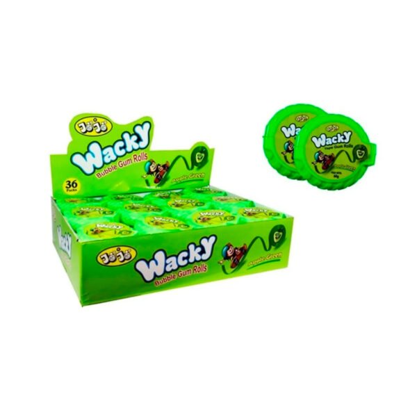 CHICLE WACKY MANZANA VERDE X 36 UND