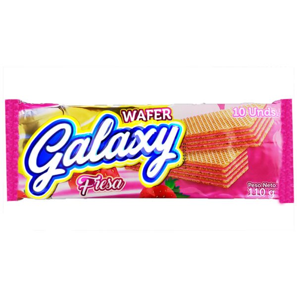 GALLETA WAFER GALAXY FRESA X110G