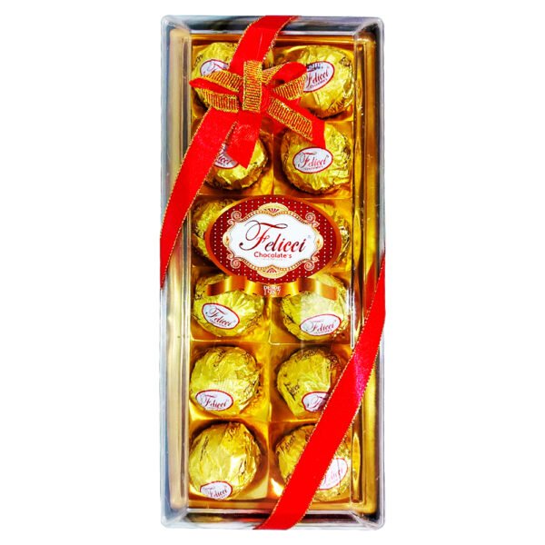 CHOCOLATE FELICCI RECTANGULAR DORADO X12