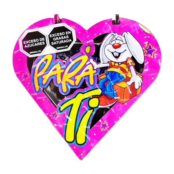 ESTUCHE CORAZON MADERA X48G