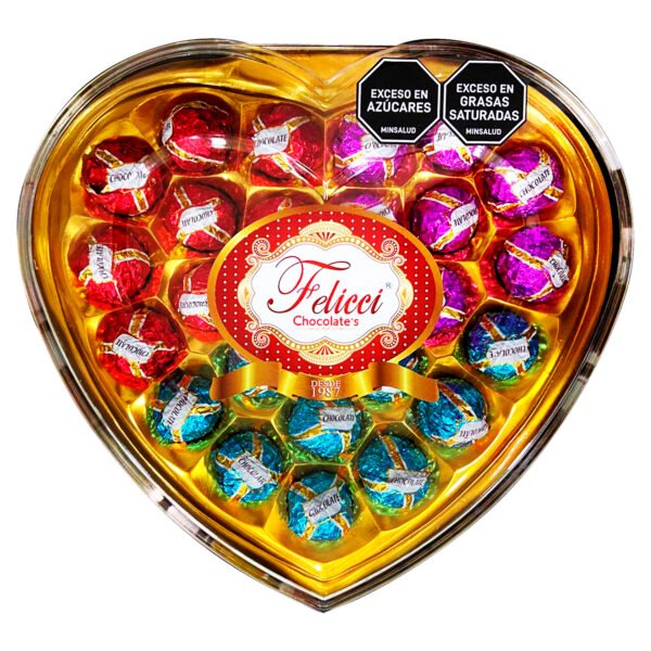 CHOCOLATE FELICCI CORAZON SURTIDO X24 UND
