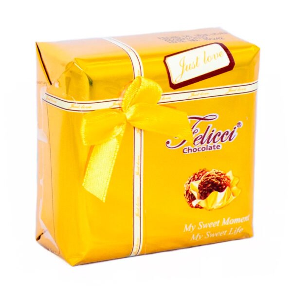 CHOCOLATE FELICCI ESTUCHE REGALO AMARILLO X4 UND