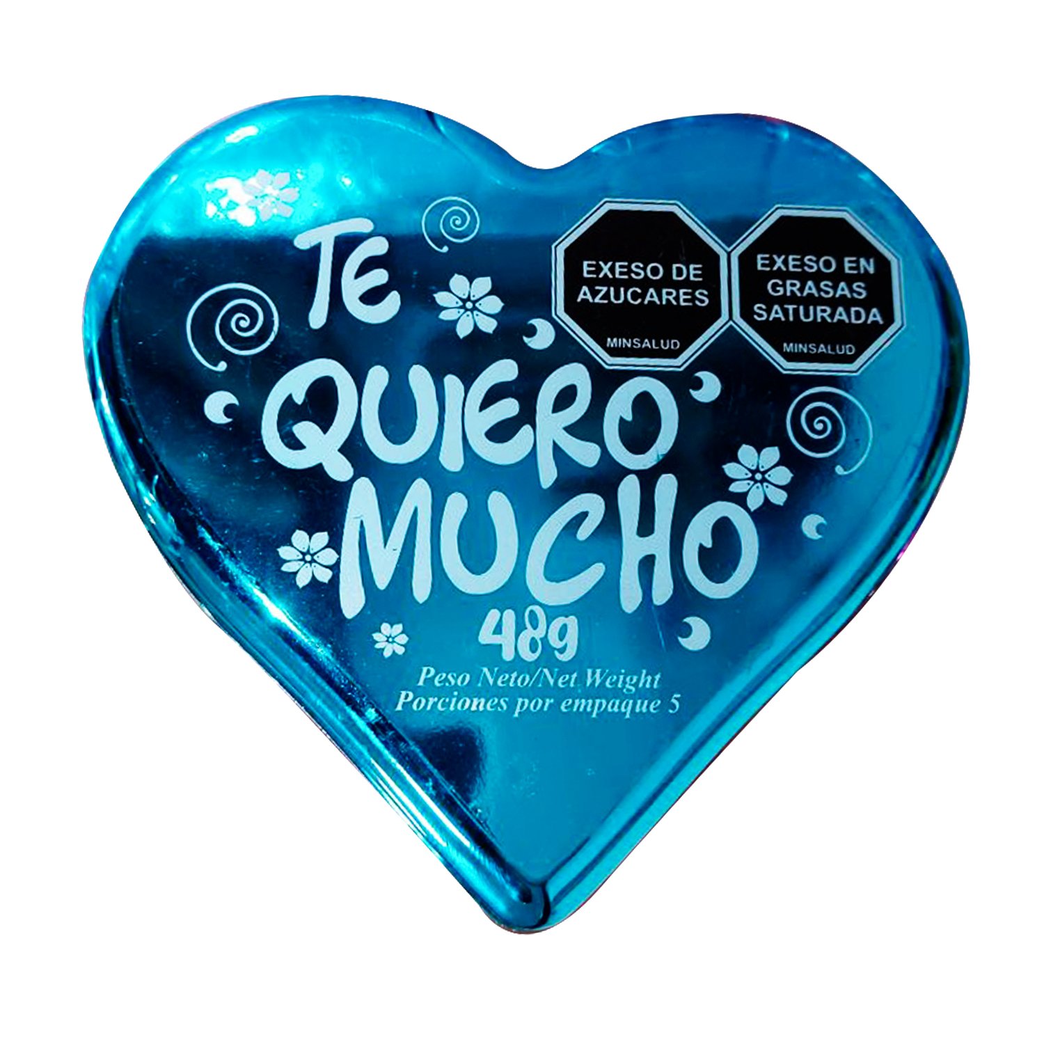 MEGA CORAZON AZUL 48G
