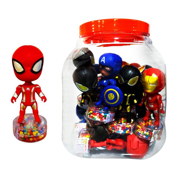 CANDY JAR TOY SUPER HEROES X18 UND