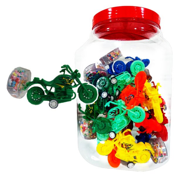 CANDY JAR TOY MOTOS X18 UND