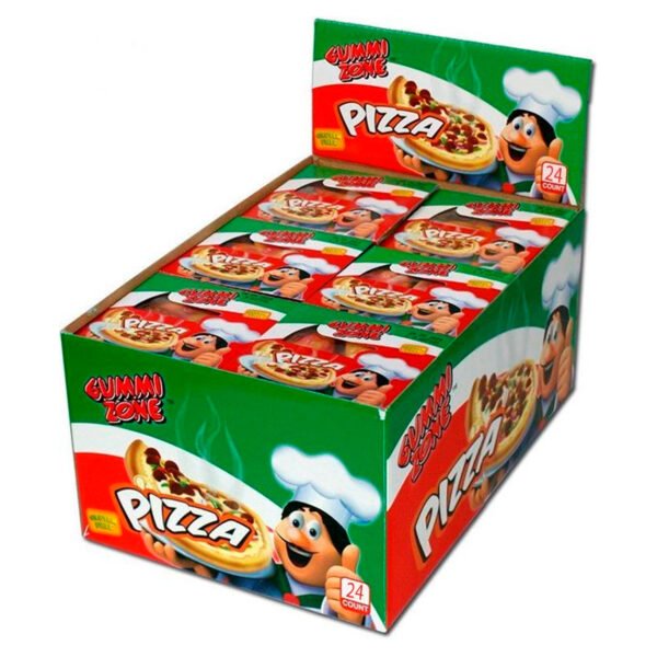 GUMMI ZONE PIZZA X24 UND