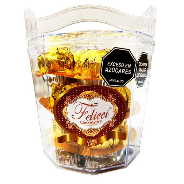 CHOCOLATE FELICCI HIELERA DORADA X12 UND