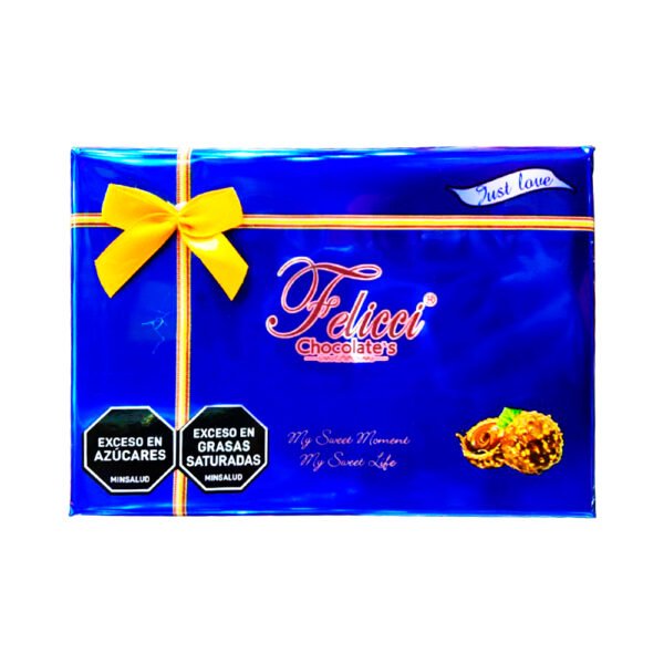 CHOCOLATE FELICCI REGALO AZUL X8 UND