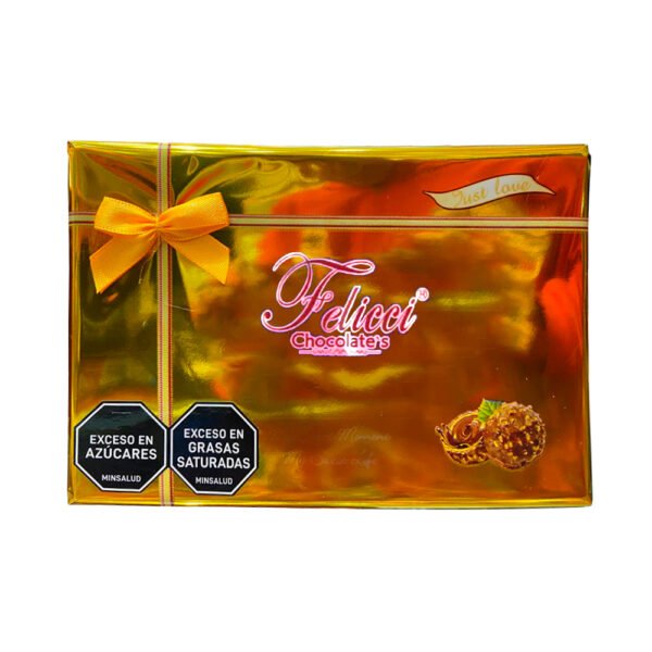 CHOCOLATE FELICCI REGALO DORADO X8 UND