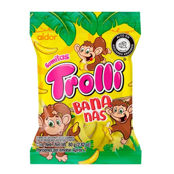 GOMITAS TROLLI BANANAS X40G