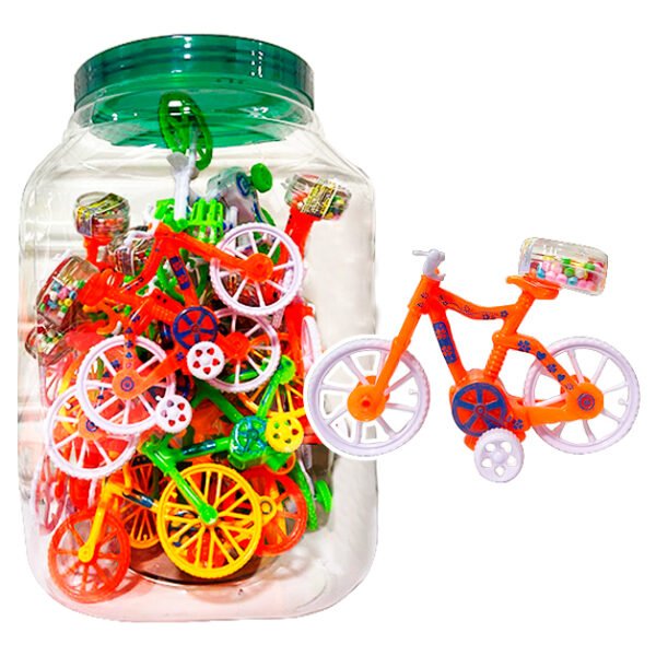 CANDY JAR TOY BICICLETAS X18 UND
