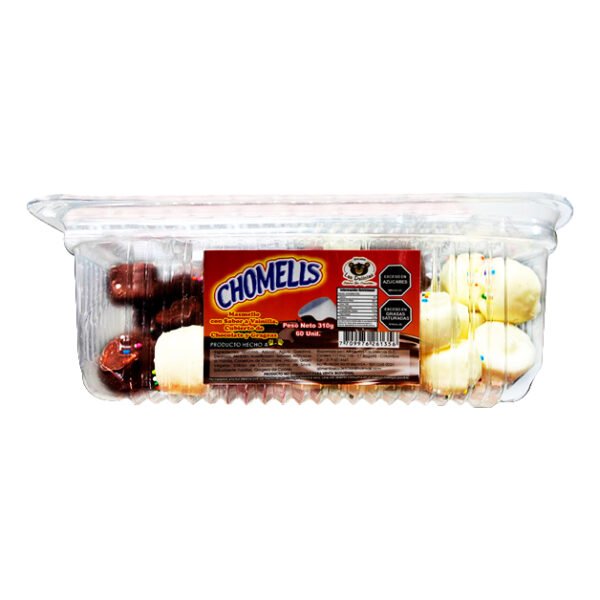 CHOMELO CHOMELLS CHOCOLATE Y VAINILLA BANDEJA X60 UND