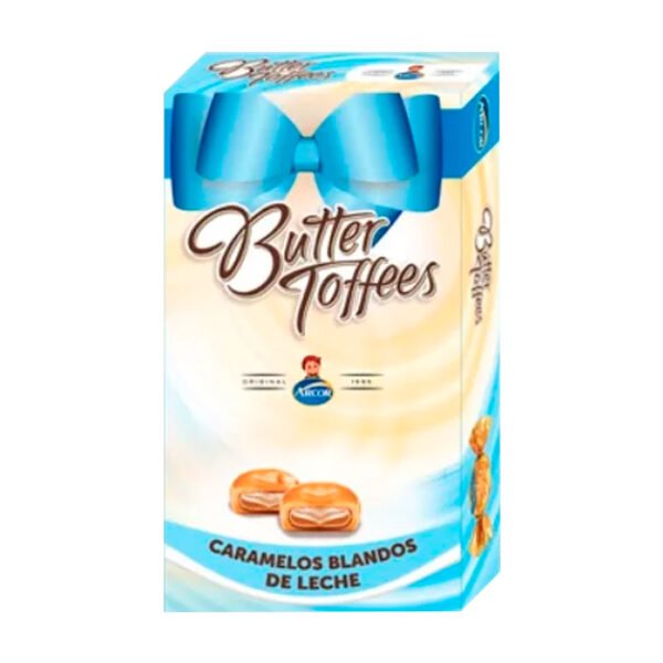 BUTTER TOFFEES CARAMELO BLANDO RELLENO DE LECHE X110GR