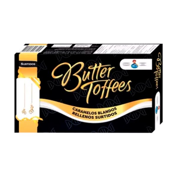 BUTTER TOFFEES CARAMELO BLANDO RELLENO SURTIDO X110GR