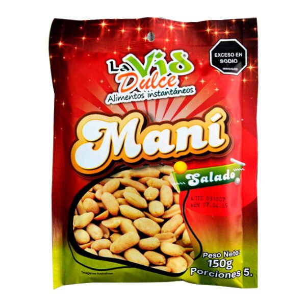 LA VID DULCE MANI TOSTADO CON SAL X150GR