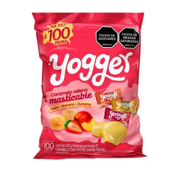 YOGGER CARAMELO RELLENO MASTICABLE X100UND